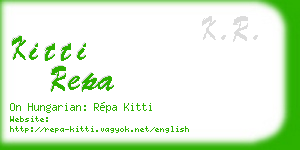 kitti repa business card