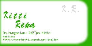 kitti repa business card